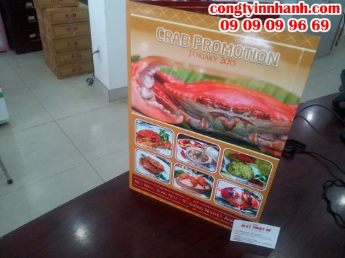 Công ty in nhanh thực đơn giá rẻ, in menu giá rẻ