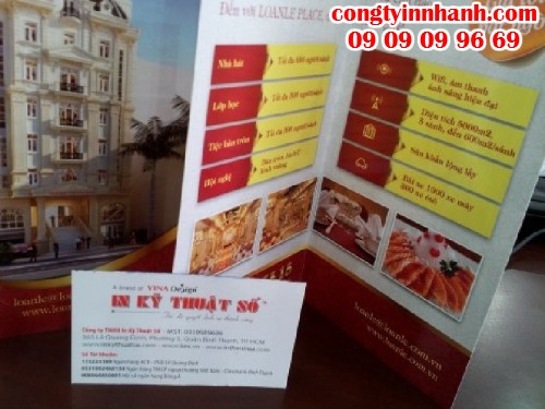 In brochure trên chất liệu giấy coucher