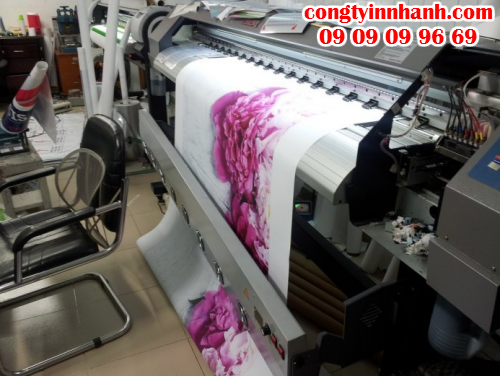 Trực tiếp in nhanh tranh từ vải silk in mực nước/mực dầ bằng máy in Mimaki Nhật Bản cho bản in tuyệt đẹp, bền màu